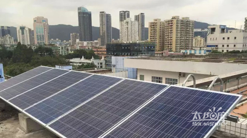深圳市福田区景秀中学3kW并离网结合光伏电站